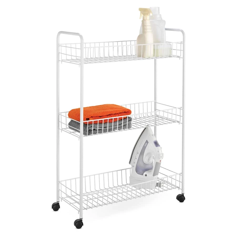 Best Pirce π 8 Pack: Honey Can Do White 3-Tier Laundry Cart π 8 Best Pirce π 8 Pack: Honey Can Do White 3-Tier Laundry Cart π - Image 6