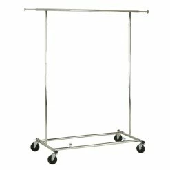 Deals 🔥 Honey Can Do Chrome Collapsible Commercial Garment Rack 😉