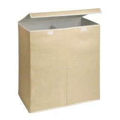 Budget 🌟 Honey Can Do Natural Large Dual Laundry Hamper with Lid 👍