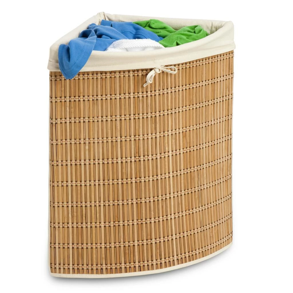 Hot Sale ⌛ 6 Pack: Honey Can Do Bamboo Wicker Corner Hamper ✨ 4 Hot Sale ⌛ 6 Pack: Honey Can Do Bamboo Wicker Corner Hamper ✨ - Image 2