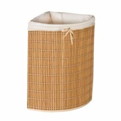 Hot Sale ⌛ 6 Pack: Honey Can Do Bamboo Wicker Corner Hamper ✨