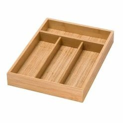 Best deal ✨ Honey Can Do Bamboo 4 Compartment Cutlery Tray 🔥 -Honey Can Do Sales Store 29024 KCH 01078 2