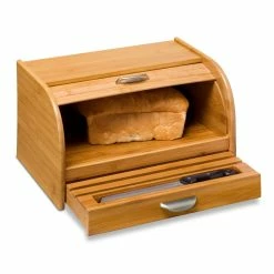 Coupon 🤩 Honey Can Do Bamboo Bread Box 👍 -Honey Can Do Sales Store 29024 KCH 01081