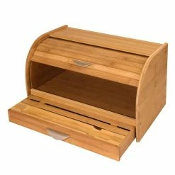 Coupon 🤩 Honey Can Do Bamboo Bread Box 👍 -Honey Can Do Sales Store 29024 KCH 01081 1