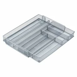 Wholesale 😍 Honey Can Do Steel Mesh Expandable Cutlery Tray 😉 -Honey Can Do Sales Store 29024 KCH 02163 3