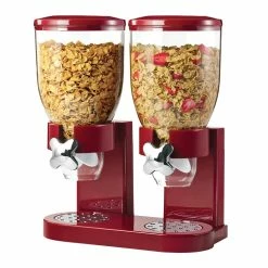 Cheapest 🔥 Honey Can Do Portion Controlled Double Cereal Dispenser ✔️ -Honey Can Do Sales Store 29024 KCH 06125