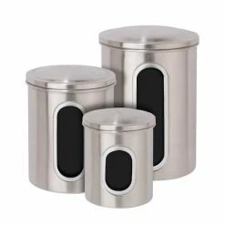 Buy ⌛ Honey Can Do Storage Canisters, 3 Count ✨ -Honey Can Do Sales Store 29024 KCH 06427 2 1