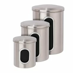 Buy ⌛ Honey Can Do Storage Canisters, 3 Count ✨ -Honey Can Do Sales Store 29024 KCH 06427 3