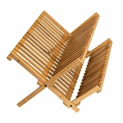 Outlet ✔️ Honey Can Do Natural Bamboo Dish Drying Rack ❤️