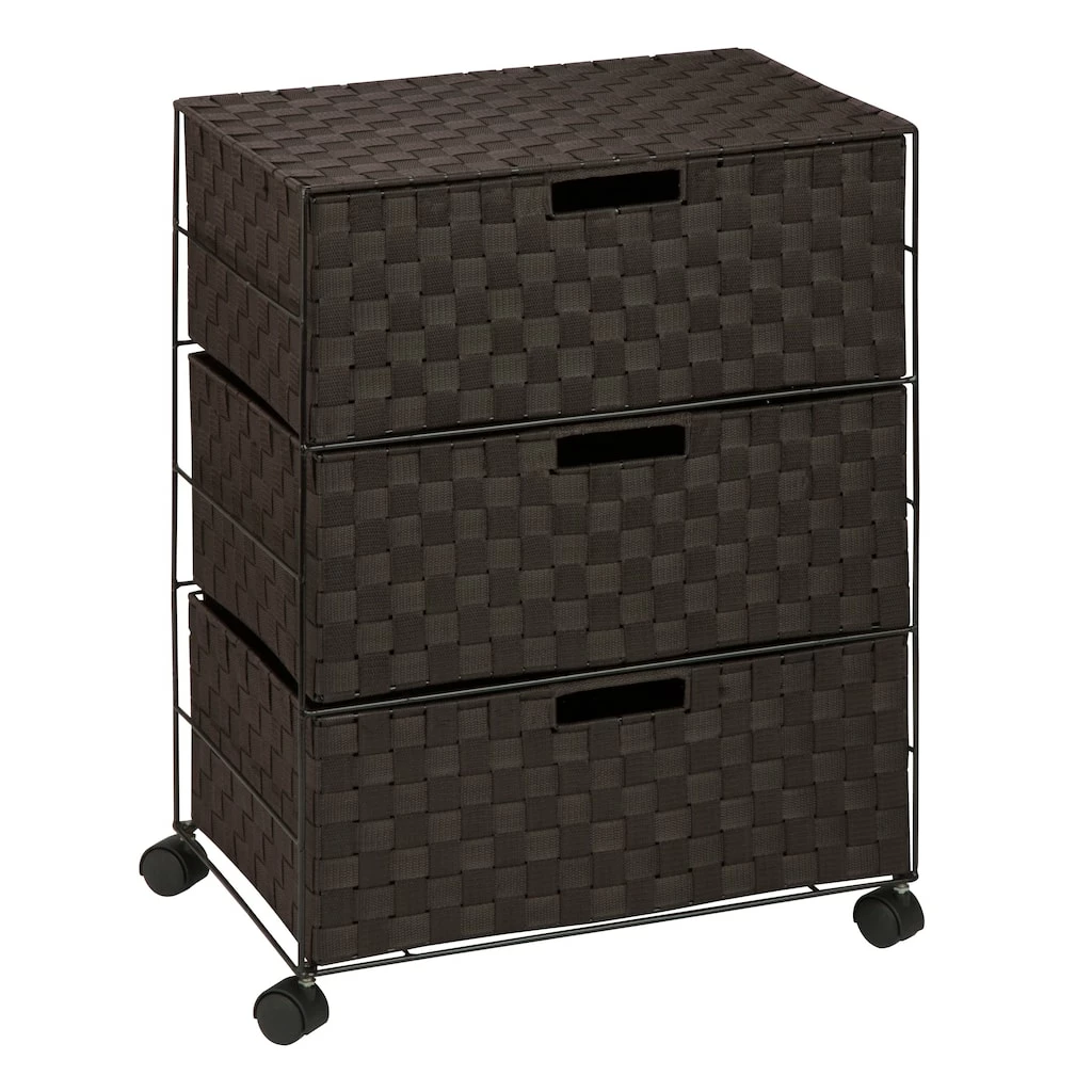 Promo π 6 Pack: Honey Can Do Espresso 3-Drawer Chest with Wheels π 3 Promo π 6 Pack: Honey Can Do Espresso 3-Drawer Chest with Wheels π