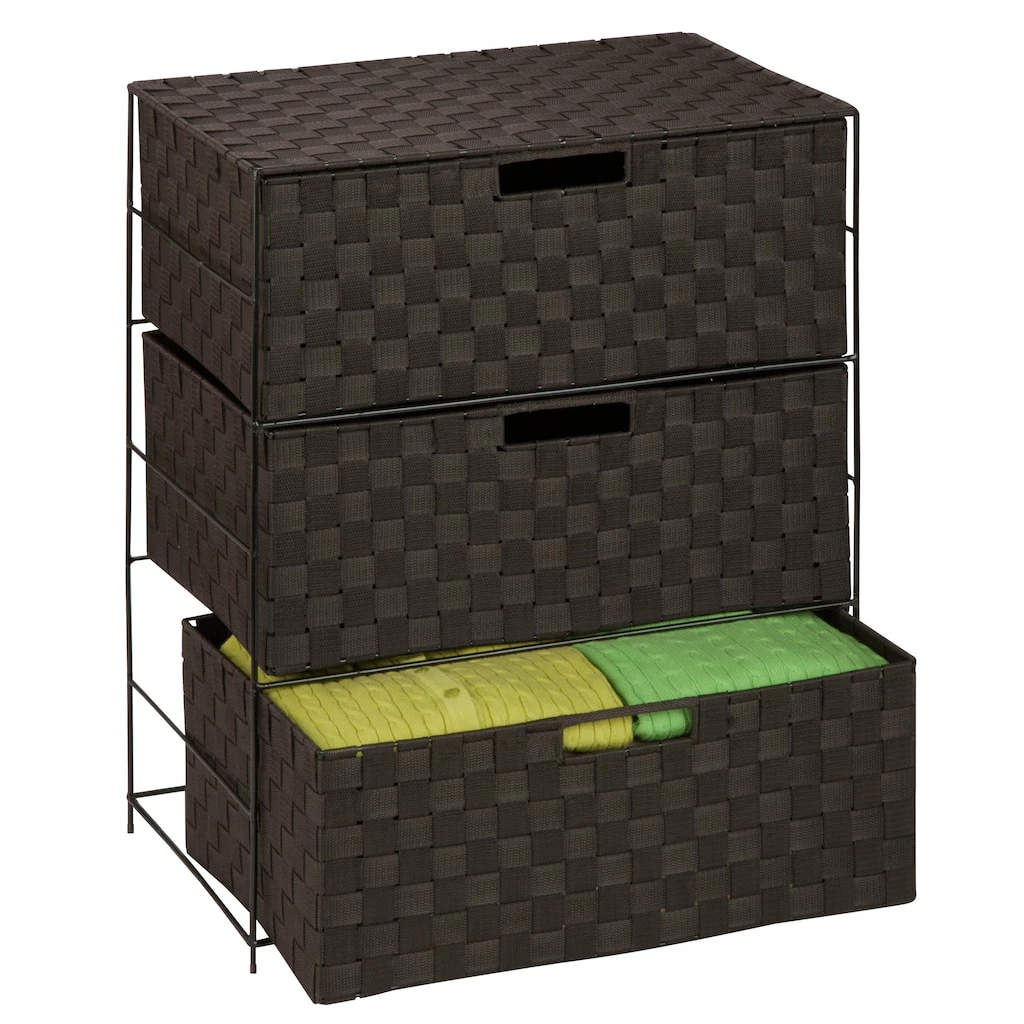 Promo π 6 Pack: Honey Can Do Espresso 3-Drawer Chest with Wheels π 4 Promo π 6 Pack: Honey Can Do Espresso 3-Drawer Chest with Wheels π - Image 2