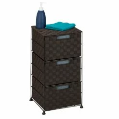 Discount 💯 Honey Can Do Double Woven 3 Drawer Storage Cart 🔔 -Honey Can Do Sales Store 29024 OFC 03714