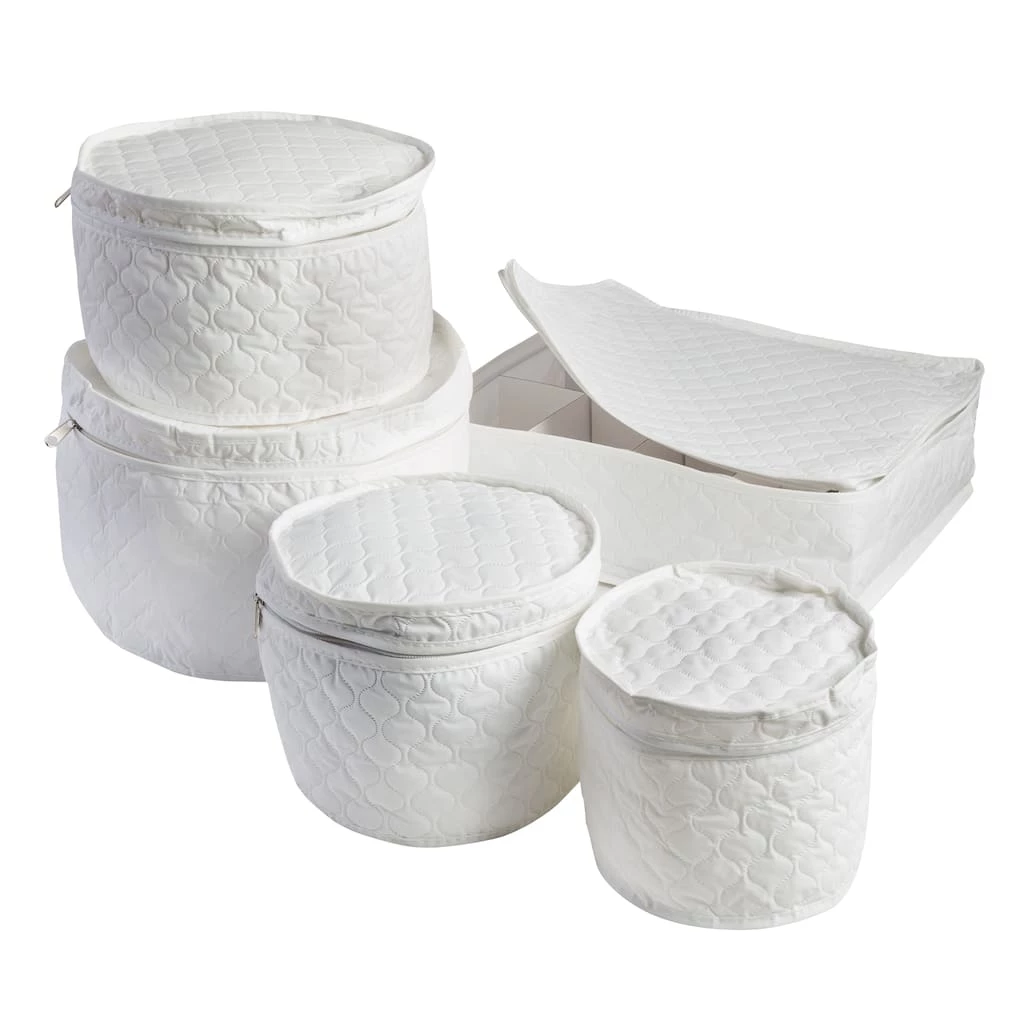 Flash Sale 𧨠Honey Can Do White Dinnerware Storage Set, 5 Pieces π 3 Flash Sale 𧨠Honey Can Do White Dinnerware Storage Set, 5 Pieces π