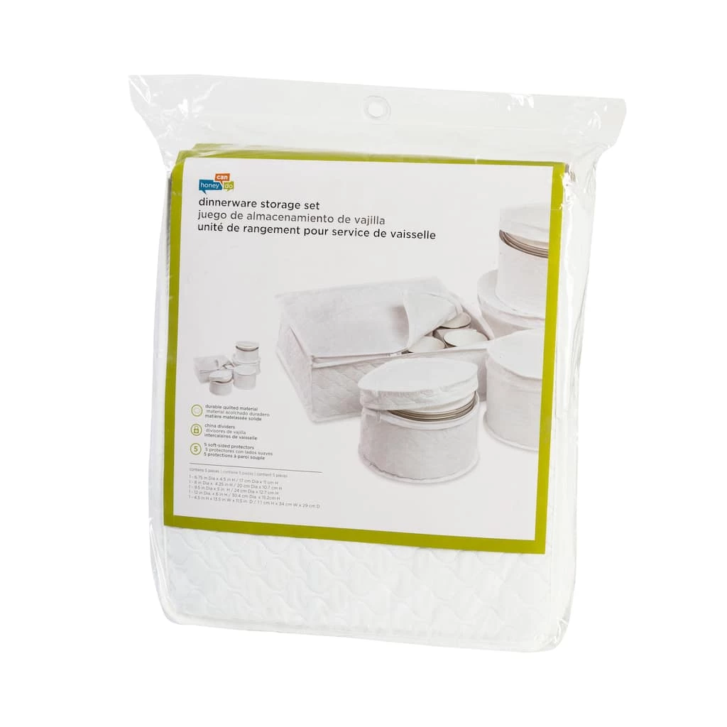 Flash Sale 𧨠Honey Can Do White Dinnerware Storage Set, 5 Pieces π 6 Flash Sale 𧨠Honey Can Do White Dinnerware Storage Set, 5 Pieces π - Image 4
