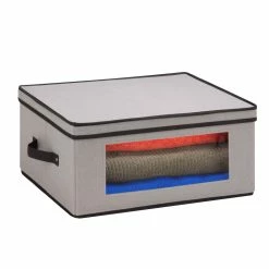 Brand new 🔥 8 Pack: Honey Can Do Gray Large Window Storage Chest 🥰 -Honey Can Do Sales Store 29024 SFT 05379 1