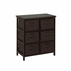 Coupon 💯 Honey Can Do Black 6 Drawer Woven Strap Storage Chest 😉