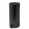 Flash Sale 😀 Honey Can Do Black Matte 30L Round Can With Bucket 👍 -Honey Can Do Sales Store 29024 TRS 02111 1
