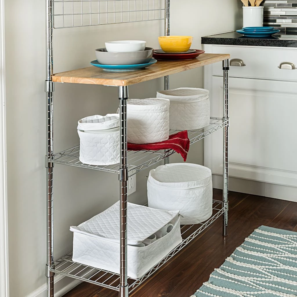 Flash Sale 𧨠Honey Can Do White Dinnerware Storage Set, 5 Pieces π 5 Flash Sale 𧨠Honey Can Do White Dinnerware Storage Set, 5 Pieces π - Image 3