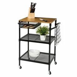 Cheap 😍 Honey Can Do Black Matte Rolling Storage Cart 💯 -Honey Can Do Sales Store D231873S 15