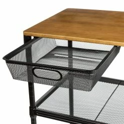 Cheap 😍 Honey Can Do Black Matte Rolling Storage Cart 💯 -Honey Can Do Sales Store D231873S 3