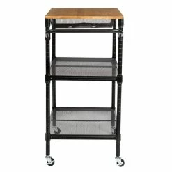 Cheap 😍 Honey Can Do Black Matte Rolling Storage Cart 💯 -Honey Can Do Sales Store D231873S 5