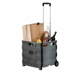 Top 10 🔔 Honey Can Do Gray Fold-Up Rolling Storage Crate Cart ❤️