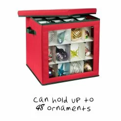 Cheap ✨ 6 Pack: Honey Can Do Red 48ct. Ornament Cube ⌛ 16 Cheap ✨ 6 Pack: Honey Can Do Red 48ct. Ornament Cube ⌛ -Honey Can Do Sales Store D231876S 4 1