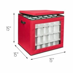 Cheap ✨ 6 Pack: Honey Can Do Red 48ct. Ornament Cube ⌛ 17 Cheap ✨ 6 Pack: Honey Can Do Red 48ct. Ornament Cube ⌛ -Honey Can Do Sales Store D231876S 5 1