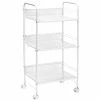 Best reviews of 😉 Honey Can Do White 3-Tier Mesh Rolling Cart ⌛ -Honey Can Do Sales Store D231883S 1