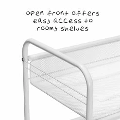 Best reviews of 😉 Honey Can Do White 3-Tier Mesh Rolling Cart ⌛ -Honey Can Do Sales Store D231883S 10