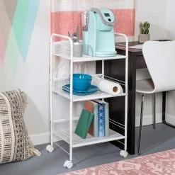 Best reviews of 😉 Honey Can Do White 3-Tier Mesh Rolling Cart ⌛ -Honey Can Do Sales Store D231883S 11