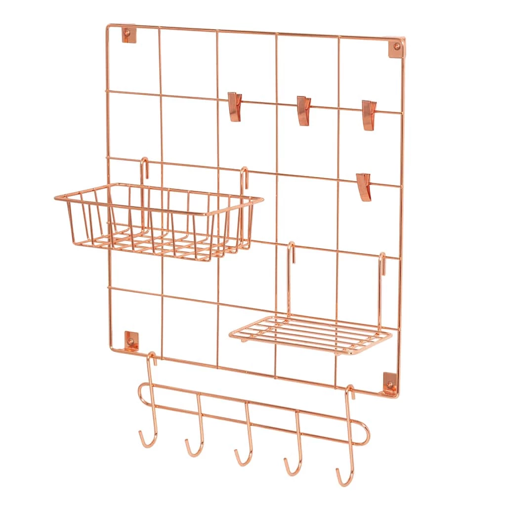 Best Sale π 8 Pack: Honey Can Do Rosy Copper Wall Grid Kit π 3 Best Sale π 8 Pack: Honey Can Do Rosy Copper Wall Grid Kit π