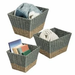Best reviews of ✨ Honey Can Do Seagrass Square Nesting Storage Basket Set 🥰 -Honey Can Do Sales Store D231891S 2