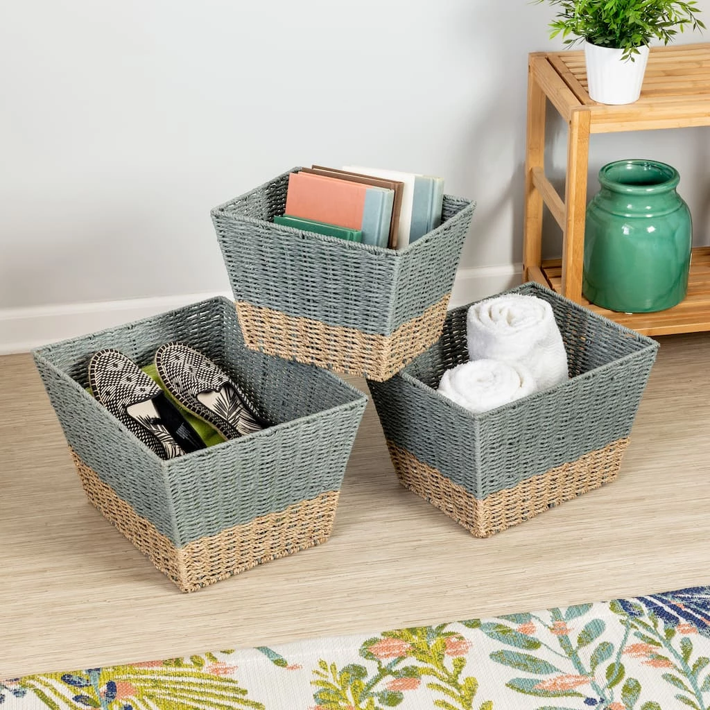 Discount π€© 6 Packs: 3 ct. (18 total) Honey Can Do Seagrass Square Nesting Storage Basket Set π€© 8 Discount π€© 6 Packs: 3 ct. (18 total) Honey Can Do Seagrass Square Nesting Storage Basket Set π€© - Image 6