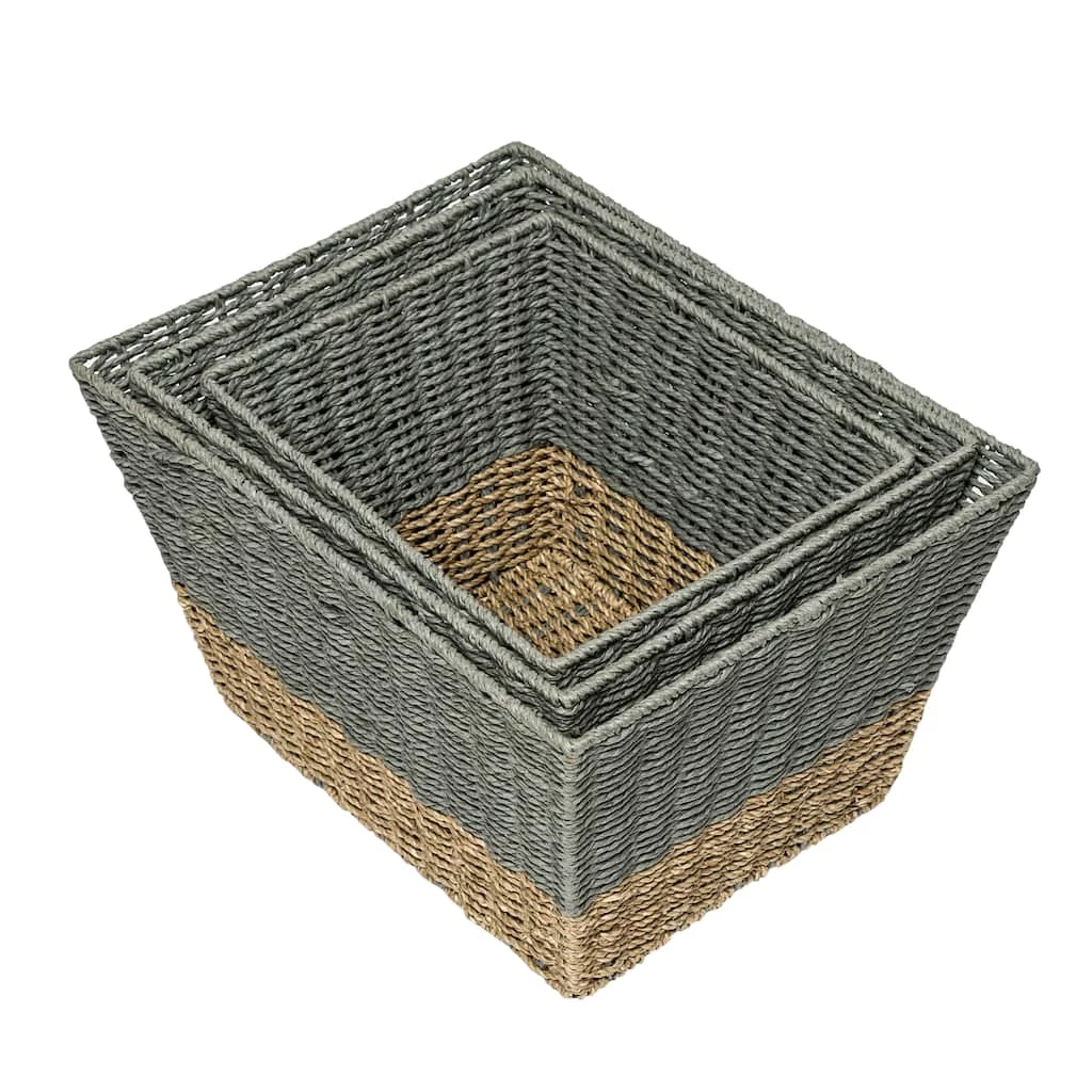 Discount π€© 6 Packs: 3 ct. (18 total) Honey Can Do Seagrass Square Nesting Storage Basket Set π€© 4 Discount π€© 6 Packs: 3 ct. (18 total) Honey Can Do Seagrass Square Nesting Storage Basket Set π€© - Image 2