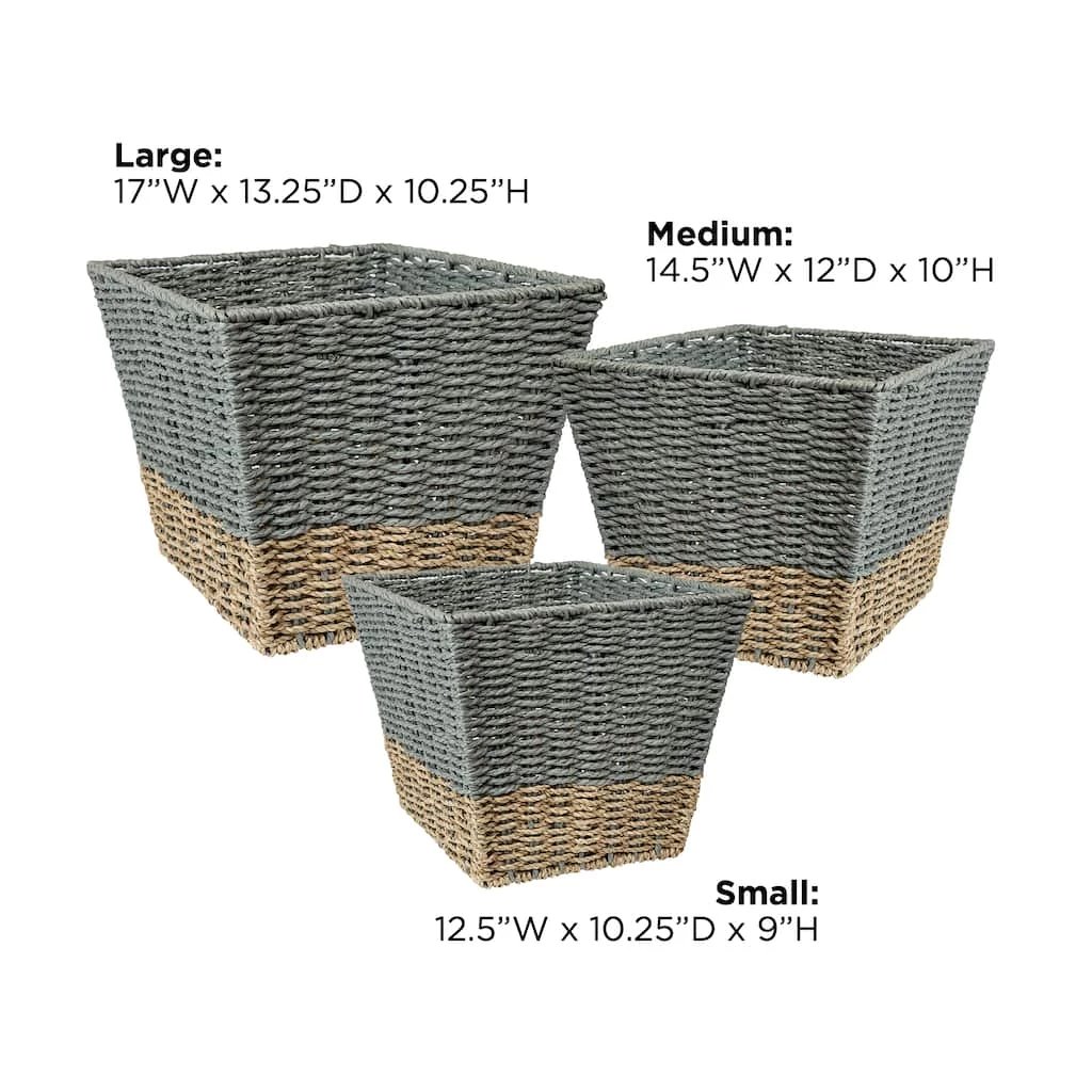 Discount π€© 6 Packs: 3 ct. (18 total) Honey Can Do Seagrass Square Nesting Storage Basket Set π€© 9 Discount π€© 6 Packs: 3 ct. (18 total) Honey Can Do Seagrass Square Nesting Storage Basket Set π€© - Image 7