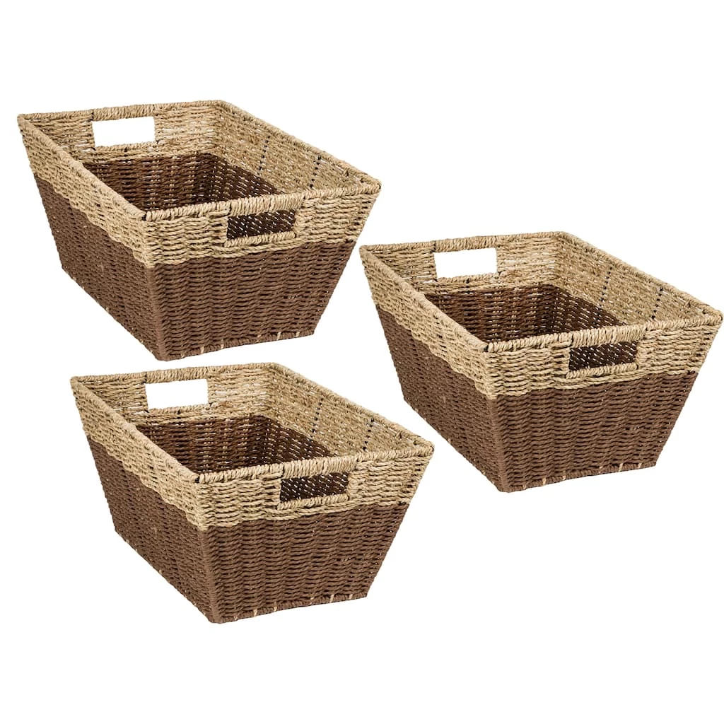 Hot Sale π Honey Can Do Seagrass Rectangle Nesting Storage Basket Set 𧨠3 Hot Sale π Honey Can Do Seagrass Rectangle Nesting Storage Basket Set π§¨