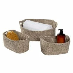 New ⌛ 8 Packs: 3 ct. (18 total) Honey Can Do Champagne Nested Linen Basket Set ✔️ -Honey Can Do Sales Store D231897S 2 1