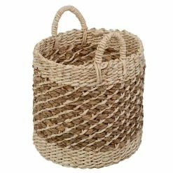 Cheap ❤️ Honey Can Do Coastal Collection Nesting Tea Stained Woven Basket Set 😉 -Honey Can Do Sales Store D231899S 4 1