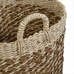 Cheap ❤️ Honey Can Do Coastal Collection Nesting Tea Stained Woven Basket Set 😉 -Honey Can Do Sales Store D231899S 5 1