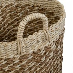 Promo ✨ 6 Packs: 3ct. (18 total) Honey Can Do Coastal Collection Nesting Tea Stained Woven Basket Set 🥰 -Honey Can Do Sales Store D231899S 5