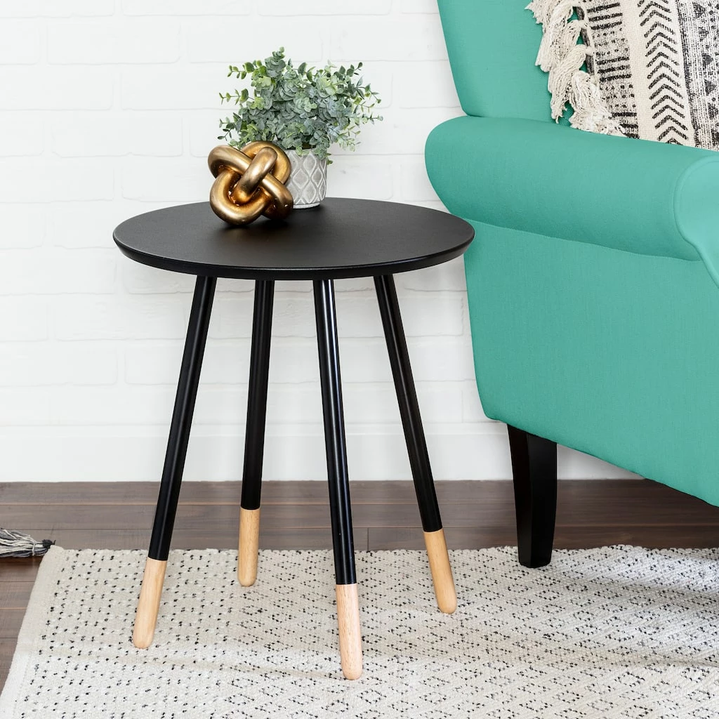 Best Pirce π 6 Pack: Honey Can Do Black Round End Table π 4 Best Pirce π 6 Pack: Honey Can Do Black Round End Table π - Image 2