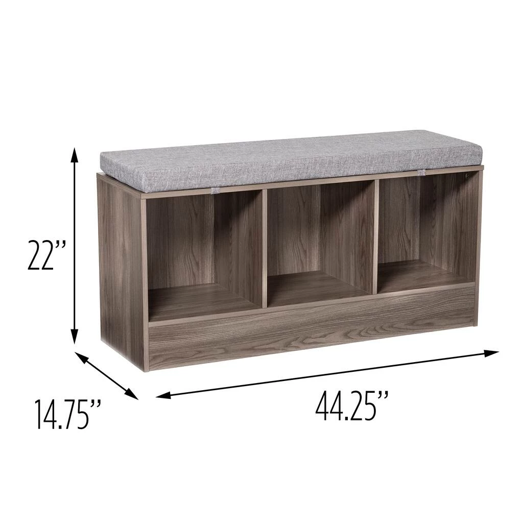 Best Pirce β Honey Can Do Farmhouse Gray Entryway Bench with Storage Shelves π₯° 6 Best Pirce β Honey Can Do Farmhouse Gray Entryway Bench with Storage Shelves π₯° - Image 4