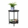 Cheapest π Honey Can Do Black 2-Tier Round Side Table βοΈ 1 Cheapest π Honey Can Do Black 2-Tier Round Side Table βοΈ -Honey Can Do Sales Store D238838S 1