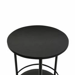 Cheapest 😍 Honey Can Do Black 2-Tier Round Side Table ✔️ -Honey Can Do Sales Store D238838S 6