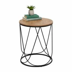 Best deal π 6 Pack: Honey Can Do 24" Round Side Table with Natural Top π