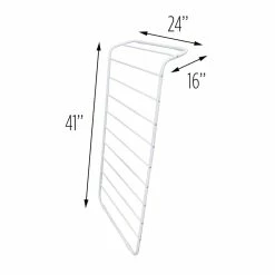 Best Sale ❤️ Honey Can Do White Leaning Clothes Drying Rack 👍 -Honey Can Do Sales Store D238841S 4
