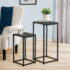 Outlet π― 6 Packs: 2 ct. (12 total) Honey Can Do Square Black Side Tables Set π 13 Outlet π― 6 Packs: 2 ct. (12 total) Honey Can Do Square Black Side Tables Set π -Honey Can Do Sales Store D238849S 3 1