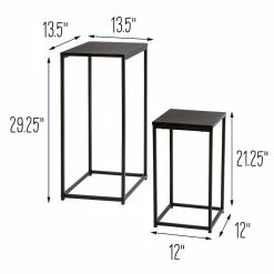 Outlet π― 6 Packs: 2 ct. (12 total) Honey Can Do Square Black Side Tables Set π 14 Outlet π― 6 Packs: 2 ct. (12 total) Honey Can Do Square Black Side Tables Set π -Honey Can Do Sales Store D238849S 5 1