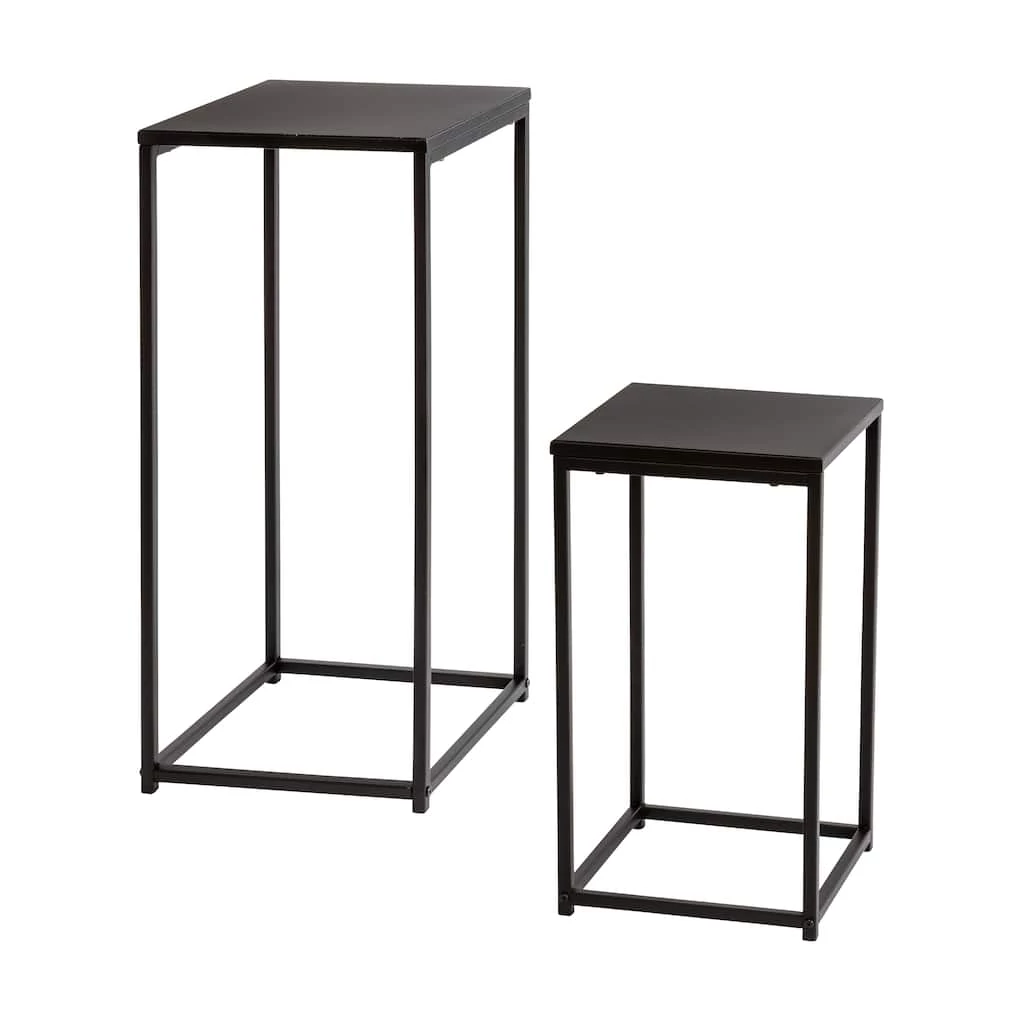 Outlet π― 6 Packs: 2 ct. (12 total) Honey Can Do Square Black Side Tables Set π 7 Outlet π― 6 Packs: 2 ct. (12 total) Honey Can Do Square Black Side Tables Set π - Image 5